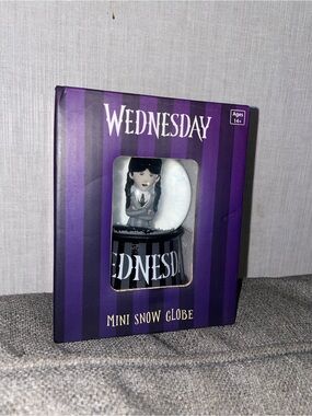 Wednesday Mini Snow Globe - Purple